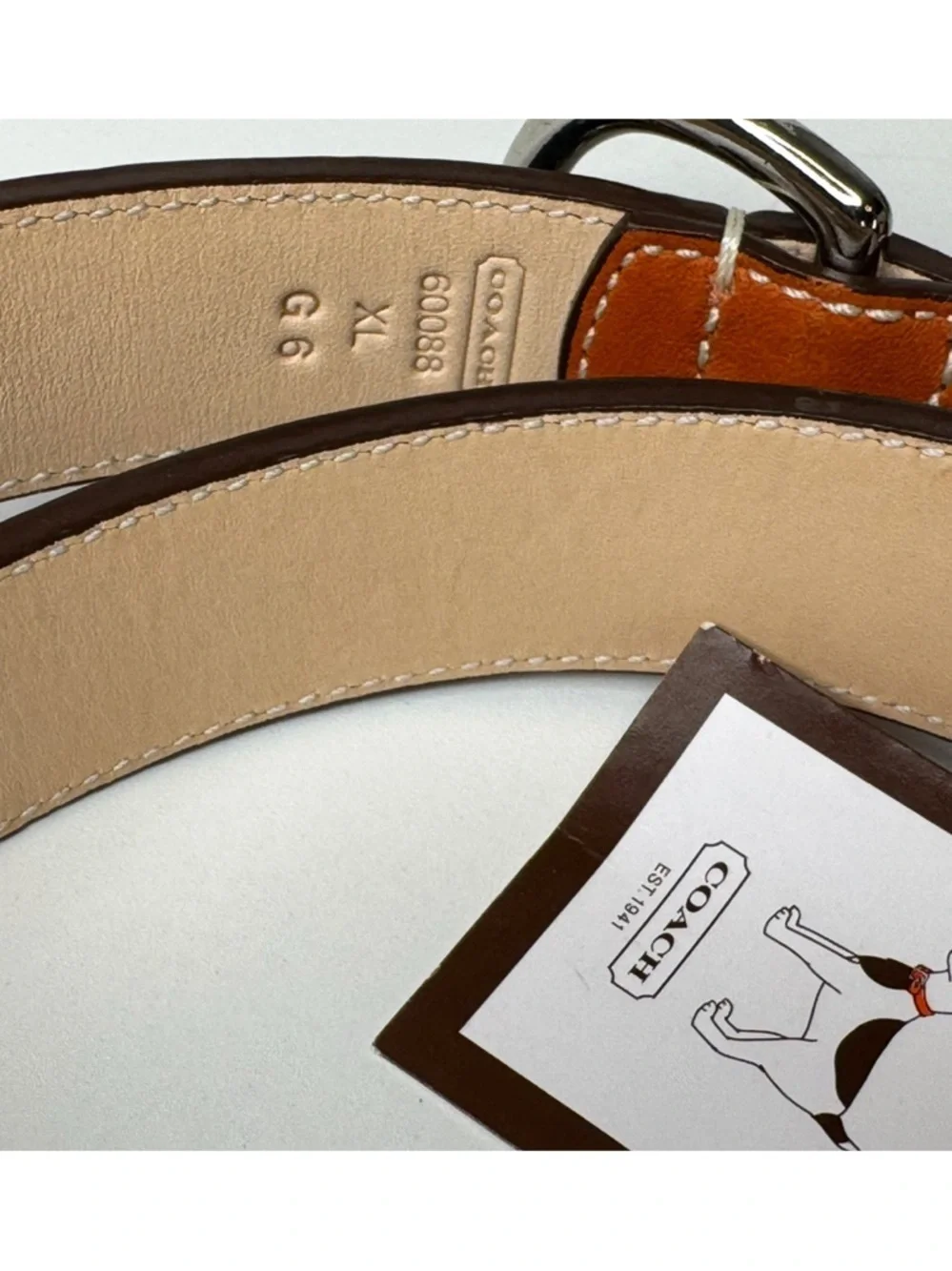 Coach Legacy Rare Satin & Leather Color Block Size XL Extra Large Dog Collar